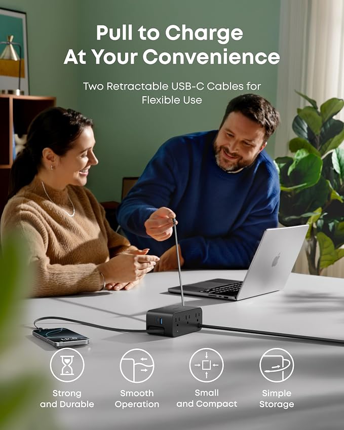 Anker Nano Charging Station, 7-in-1 USB-C Power Strip - Image 4