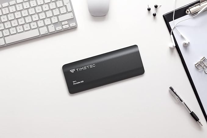 Timetec 2TB Portable External SSD USB3.2 Gen2 Type C Up to 550MB/s Ultra-Light - Image 2