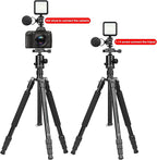 Triple Cold Shoe Mount Cold Shoe Adapter, 360 Degree Swivel Aluminum Camera Hot - Image 6