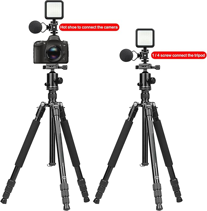 Triple Cold Shoe Mount Cold Shoe Adapter, 360 Degree Swivel Aluminum Camera Hot - Image 6