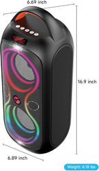 Wireless TWS Portable Bluetooth Speaker, Beat-Driven Lights, 120dB Loud Stereo - Image 8