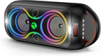 Wireless TWS Portable Bluetooth Speaker, Beat-Driven Lights, 120dB Loud Stereo by halokin