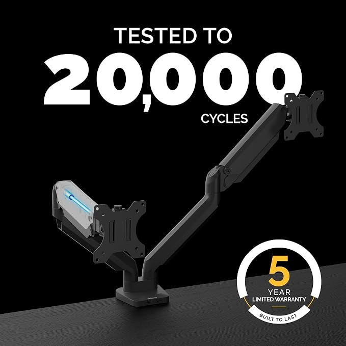 Fellowes Platinum Series Dual Monitor Arm - Image 7