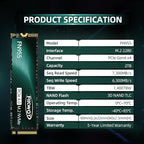 FN955 2TB NVMe SSD M.2 2280 PCIe Gen4x4, 3D NAND TLC Flash Internal Solid State - Image 6