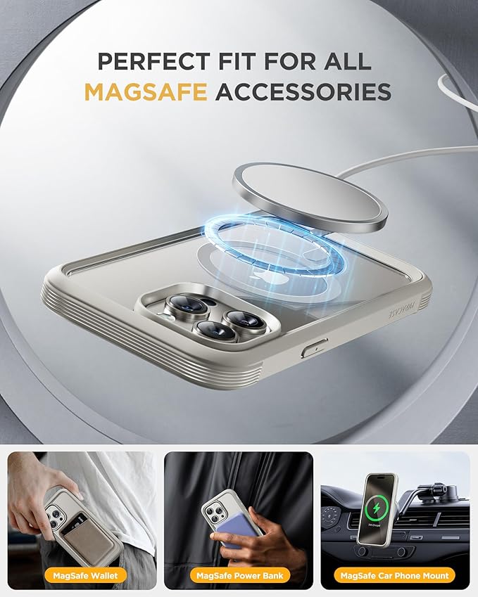 Miracase Magnetic for iPhone 15 Pro Case Full-Body Phone case - Image 5
