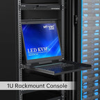 MT-VIKI KVM Rack Console w/19'' LCD Monitor, 8 Port VGA KVM Switch - Image 2