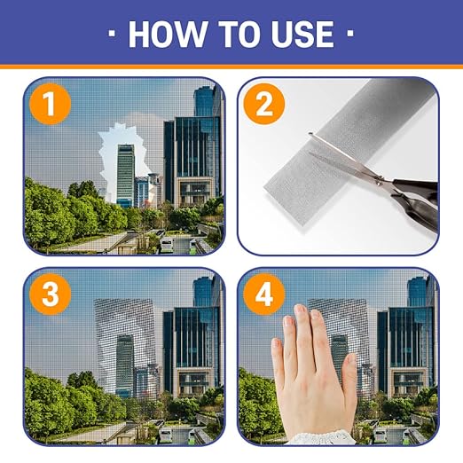 HA SHI Screen Repair Kit for Windows or Doors 3-Layer Strong Adhesive Tape - Image 3