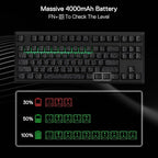 Redragon K737 PRO Wireless 87 Keys Gasket Gaming Keyboard, 80% Premium CNC - Image 7