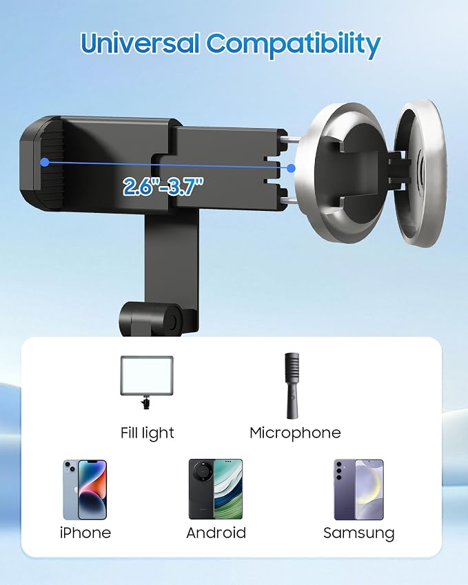 67" Selfie Stick Phone Tripod, All-in-1 Cell Phone Tripod - Image 6