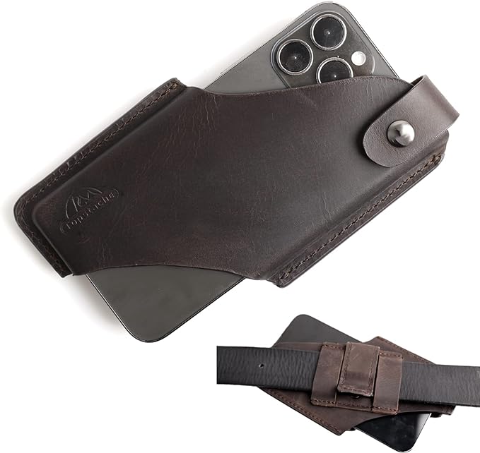 Topstache Leather Phone Holster/ Sheath by Topstache