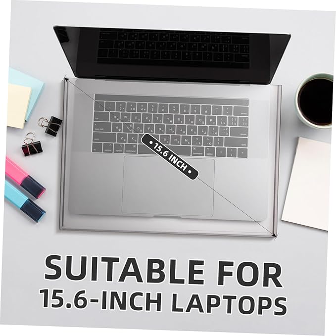DOITOOL Clear Acrylic Keyboard Cover Protector, 15.6 in Laptop Keyboard Cover - Image 7