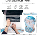 Mouse Pad Wrist Support, Laokiiy 2 in 1 Keyboard Wrist Rest+ Ergonomic Mouse Pad - Image 5