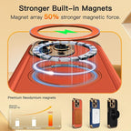 COOLQO for iPhone 15 Pro Max Case 6.7'' Upgraded 360° Spin Magnetic Stand - Image 4