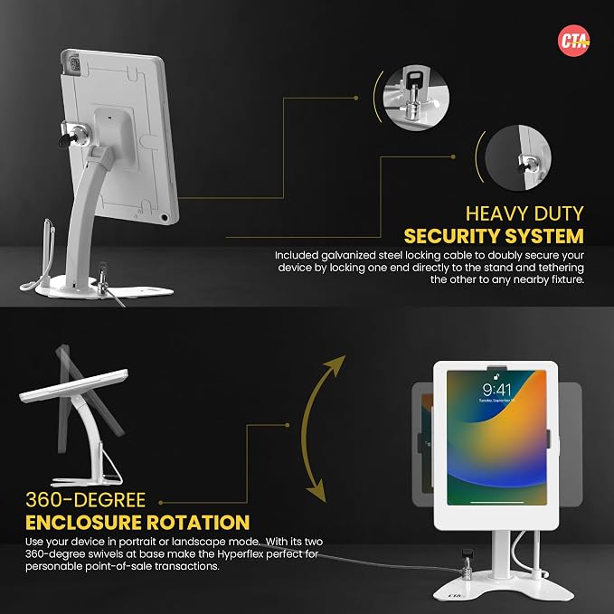 Dual Kiosk Stand – CTA Dual Security Kiosk Stand - Image 3
