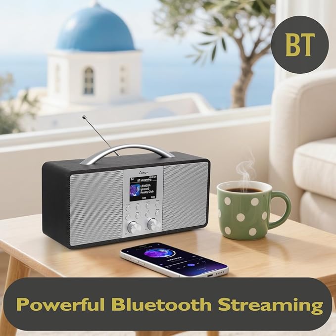 Lemega IR6 Internet Radio with Podcasts & Bluetooth Streaming, FM Stereo Radio - Image 4