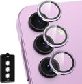 for Samsung Galaxy A35 5G Camera Lens Protector, Individual Metal Ring Tempered by Btscase