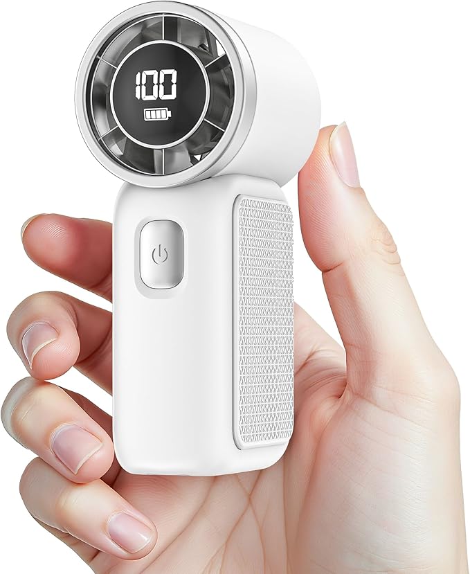 Portable Handheld Mini Fan, 6 Gear Wind, Hand Small Travel Personal Held Fans by Unknown