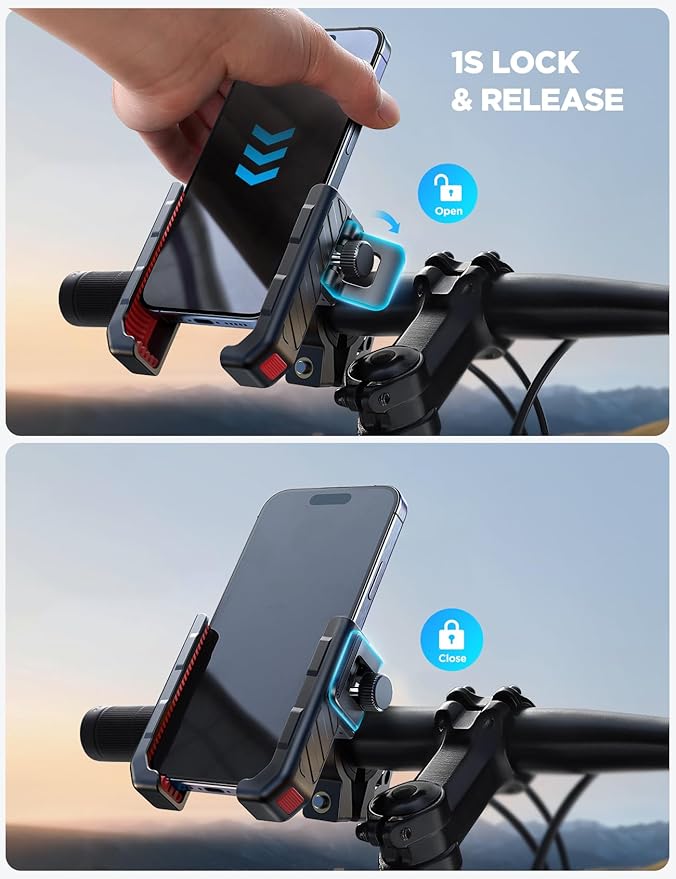 JOYROOM Motorcycle Bike Phone Mount Holder - Image 4