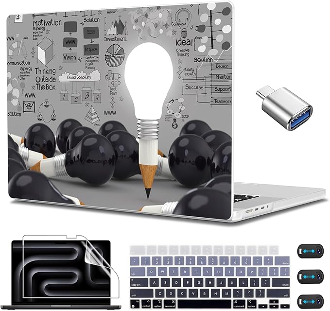 CISSOOK Creative Bulb Hard Shell Case by CISSOOK