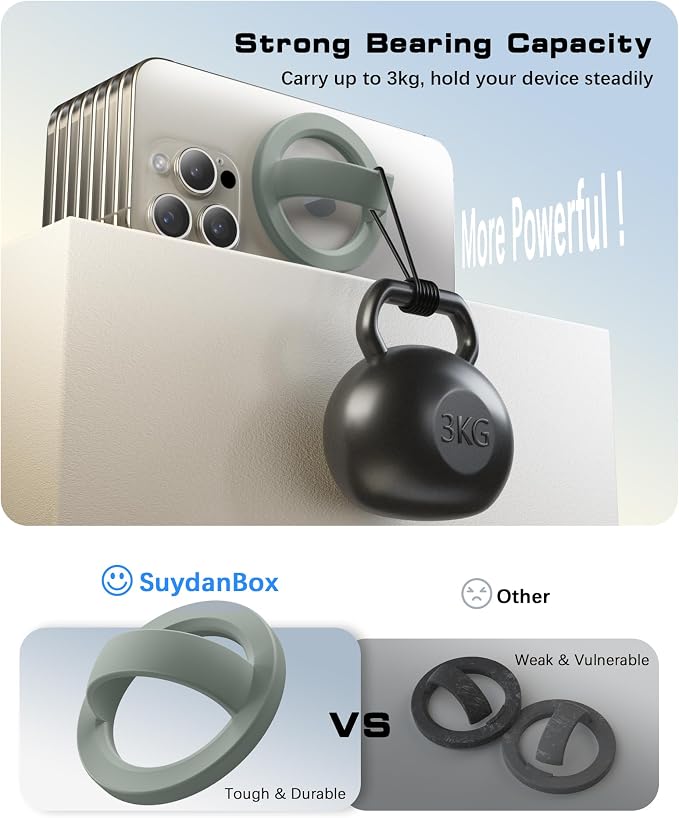 Magnetic Phone Grip, Removable Loop Grip - Image 8