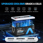 12V 300AH Bluetooth LiFePO4 Lithium Battery - Image 4
