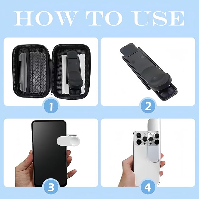 Mirror Effect Lens, Smartphone Camera Mirror Reflection Clip Kit Phone Camera - Image 7