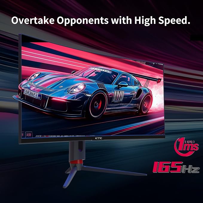 KTC 34 Inch Curved Ultrawide Gaming Monitor, 3440x1440p 165Hz 1ms, 1500R Curved - Image 3