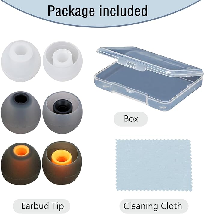 Earbud Replacement Tips Silicone Earbud Tips Earbud Covers Fit - Image 7