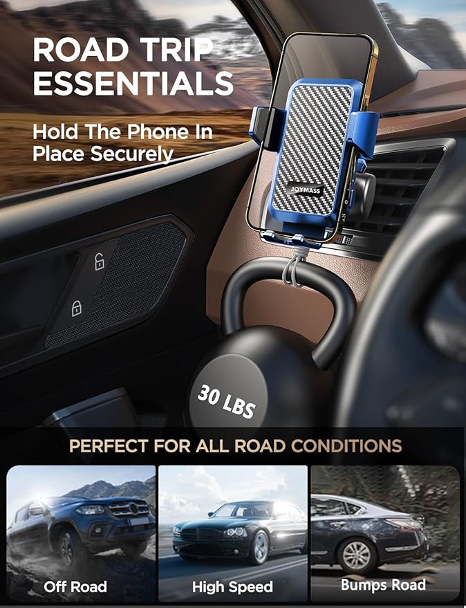 Wireless Car Charger, JOYMASS 15W Fast Charging Auto Clamping Car Charger Cell - Image 4