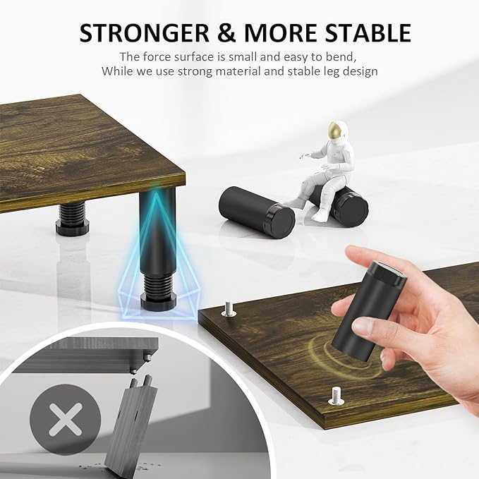 AX WABER Dual Monitor Stand Riser, Monitor Stand - Image 4