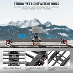 NEEWER 31.5"/80cm Motorized Camera Slider, App Wireless Control DSLR Carbon - Image 6
