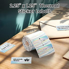 2.25x1.25 Inch Thermal Labels Sliver, Holographic Sliver Barcode Thermal Labels - Image 2