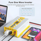 XWJNE 1200W Pure Sine Wave Power Inverter 12V DC to 120V GFCI AC Converter - Image 6