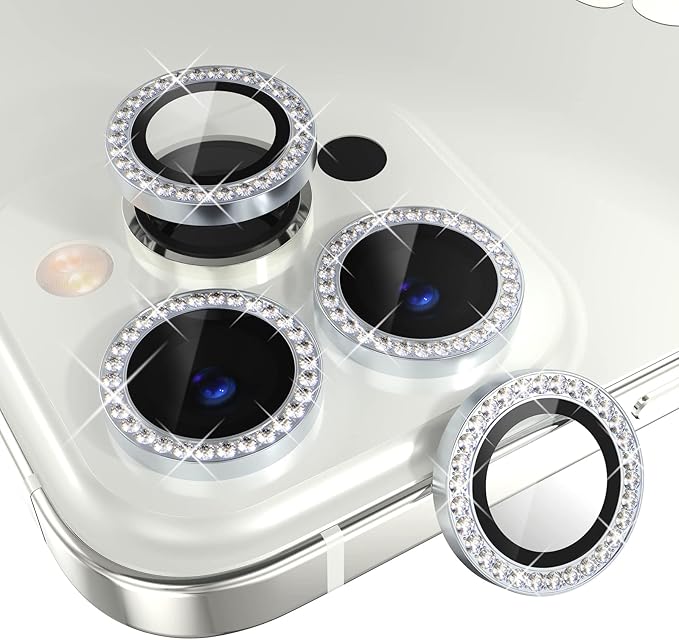 Choiche [3+1 for iPhone 14 Pro/iPhone 14 Pro Max Camera Lens Protector Bling by Choiche