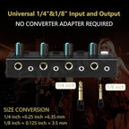 4 Channel Headphone Amplifier, Stereo/Mono Headphone Amp Splitter - Image 3