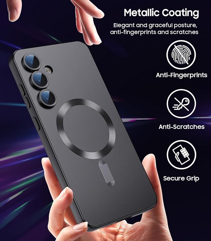 Magnetic for Samsung Galaxy S24 Case Slim Soft Silicone Bumper Shockproof - Image 6