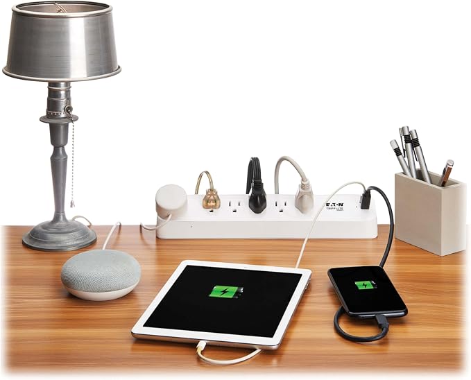 Eaton Tripp Lite Series Desk Clamp Power Strip Surge Protector, USB-A & USB-C - Image 3