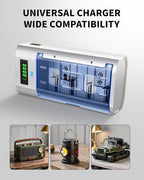 EBL D Cells 10000mAh Rechargeable Batteries and Universal Battery Charger - Image 5