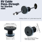 RV Cable Passthrough for Starlink mini, RV Cable Grommet Compatible - Image 5