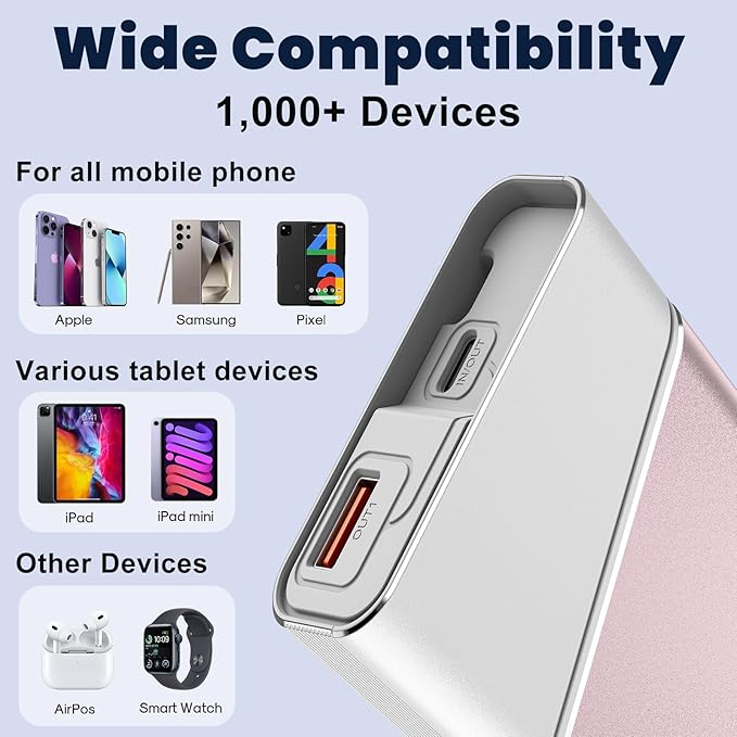 Aaoyun Portable Charger Power Bank, 20000mAh 22.5W PD Fast Charging Powerbank - Image 4