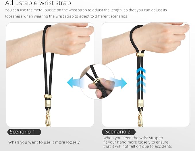 Cell Phone Lanyard Adjustable Crossbody Phone Lanyard *1 Phone Wrist Strap *1 - Image 2