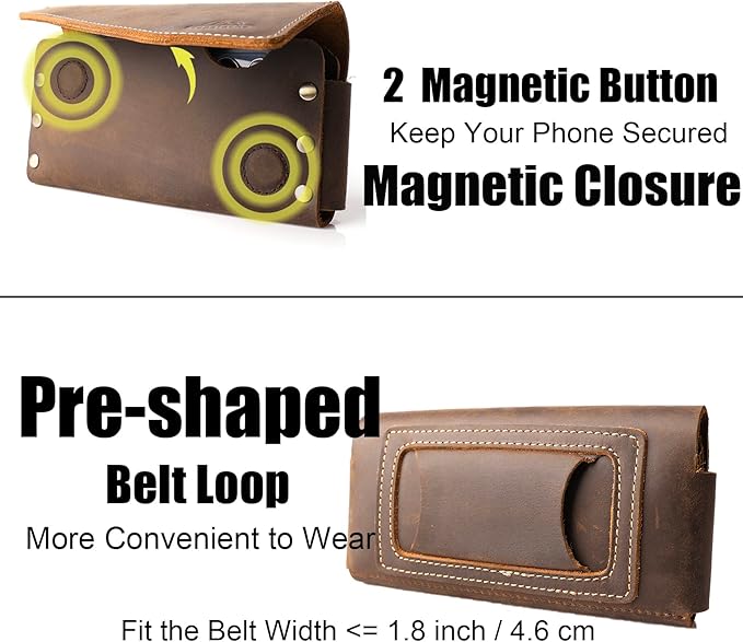 topstache Leather Phone Holster - Image 5