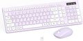 Wireless Keyboard and Mouse Combo, Full-Sized Wireless Keyboard and Adjustable by RECCAZR