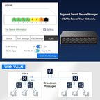 8-Port Gigabit Easy Smart Managed Ethernet Switch | Plug & Play Network Hub - Image 3