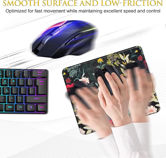 JIKIOU 3 Pack Mouse Pad with Stitched Edge, Comfortable Mouse Pads with - Image 4