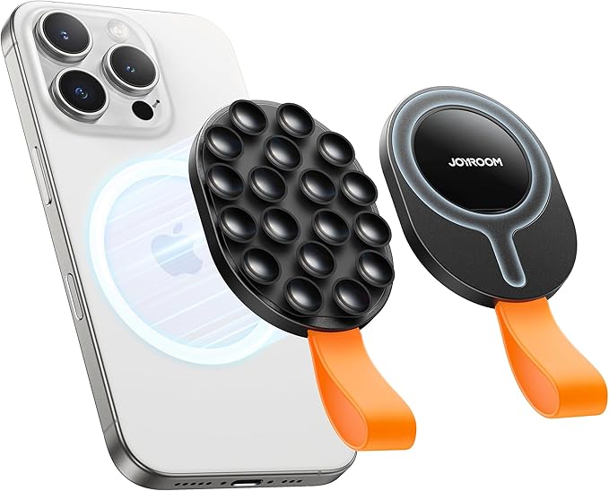 JOYROOM Magnetic Suction Cup Phone Mount, Silicone Suction Phone Case Holder by JOYROOM