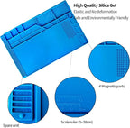 Kaisi S-180 Large Silicone Soldering Mat Magnetic Repair Work Mat, Heat - Image 3