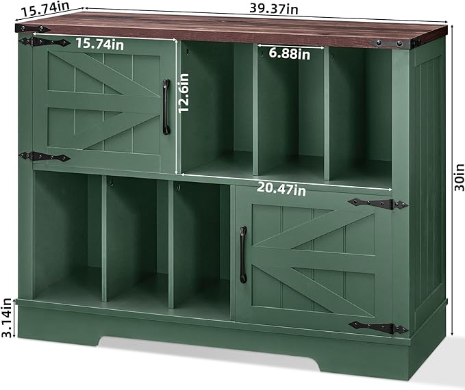 Large Record Player Stand with Vinyl Storage Up to 450 Albums, 39 Inch - Image 2