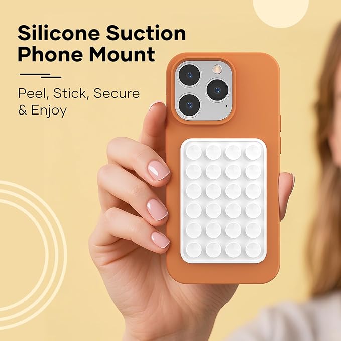 Silicone Phone Sticky Grip, Suction Phone Case Mount - Image 2
