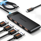 10Gbps USB C Hub, 4 Ports USB3.2 Splitter by Lemorele